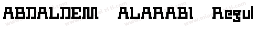 ABDALDEM ALARABI Regular字体转换